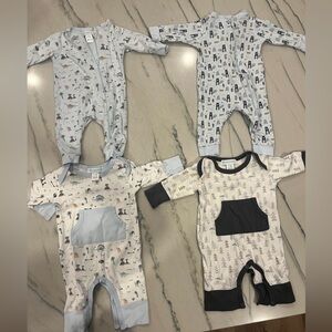 Feather Baby Romper Bundle